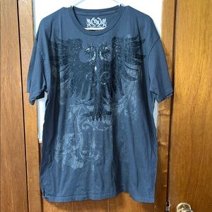 Affliction Gray T-shirt Tee size XL TOXIC HAZARD